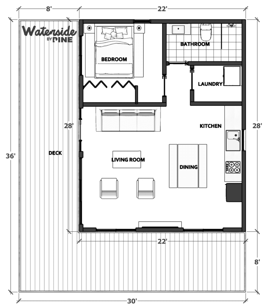 Waterside - Pine Cabin Kit Systems